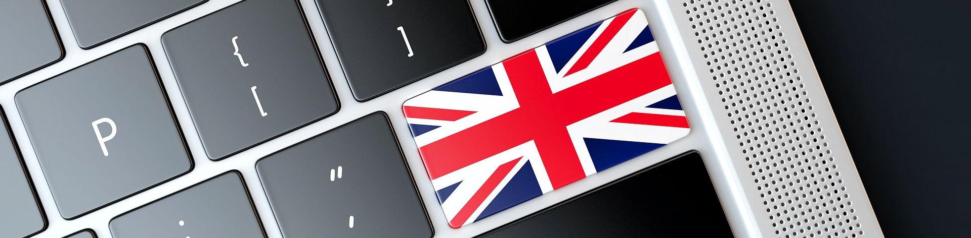 Angol laptop billentyűzet brit zászlóval